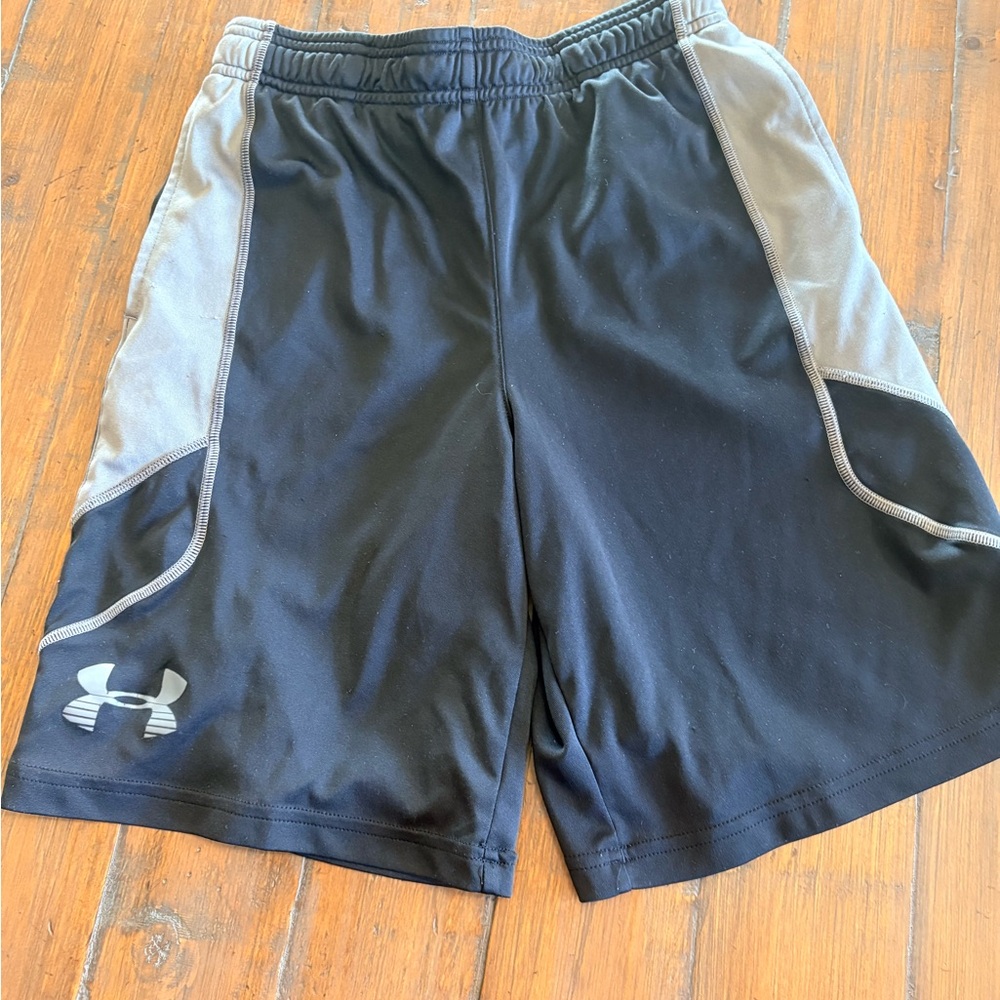 Under Armour Kid’s Black and Gray Shorts